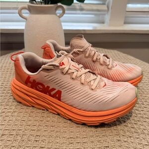 Hoka Rincon 3 Running Shoes - Peach/Coral